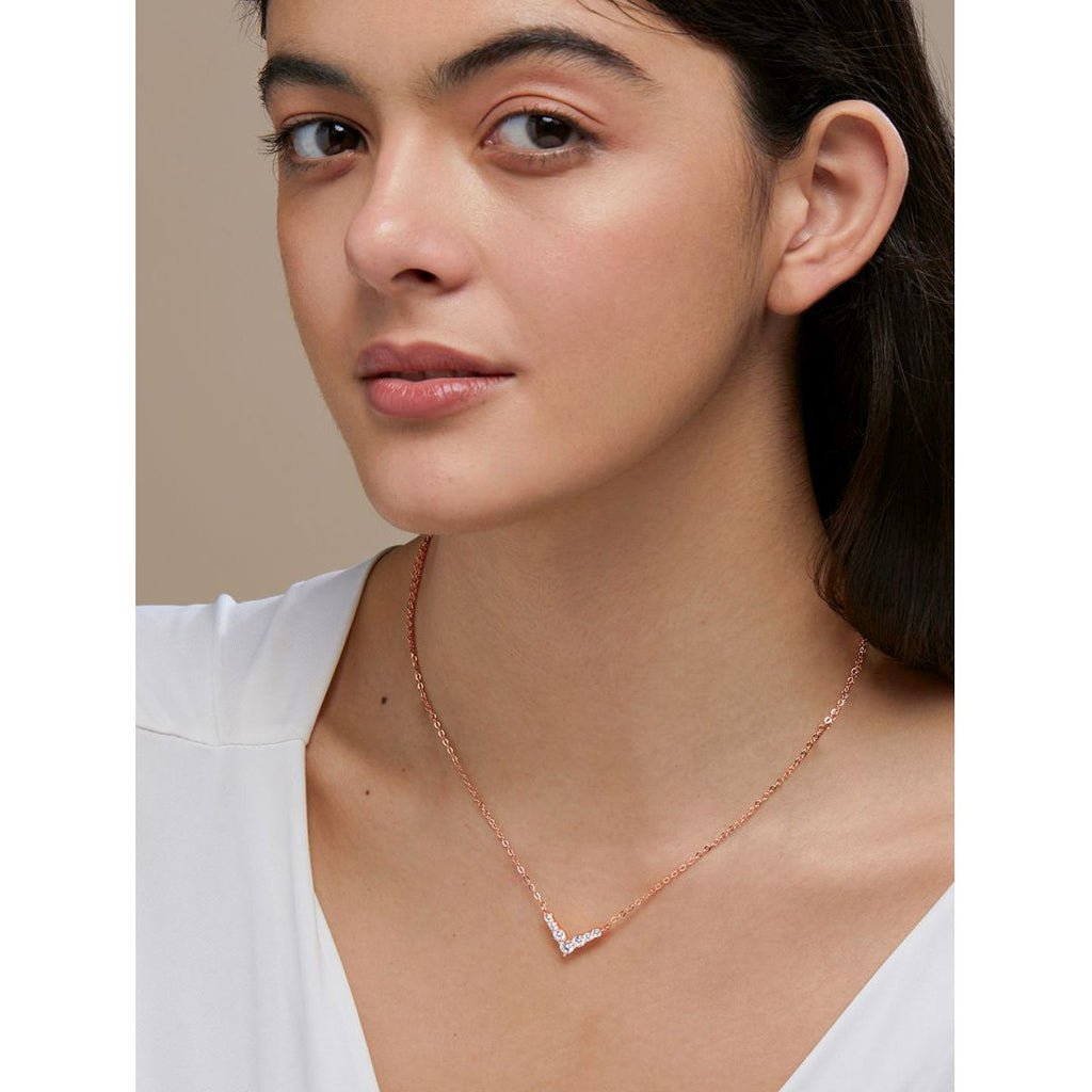 Copper Solitaires Cubic Zirconia Gold Necklace Link Pendant Chain Bulk