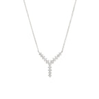Copper Y Shape Solitaires CZ Gold Necklace Link Pendant Chain Bulk
