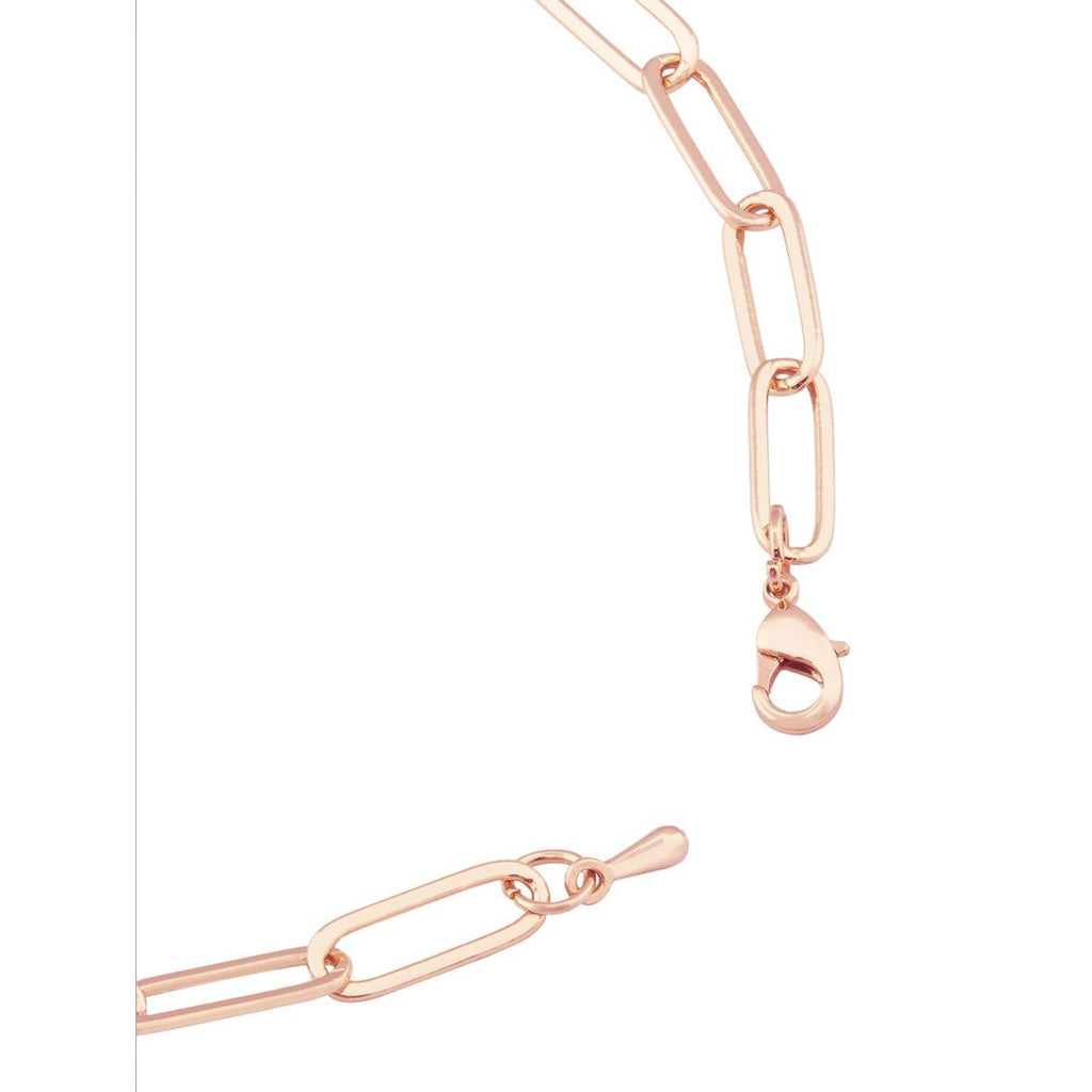 Copper Evil Eye Cubic Zirconia Gold Link Pendant Chain Necklace Bulk