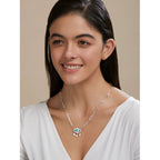 Copper Evil Eye Cubic Zirconia Gold Link Pendant Chain Necklace Bulk