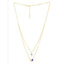 Copper Evil Eye Mother Of Pearl CZ Gold Link Chain Layer Necklace Bulk