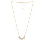 Copper Kundan Drop CZ Gold Link Pendant Chain Necklace Bulk