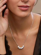 Copper Kundan Drop CZ Gold Link Pendant Chain Necklace Bulk