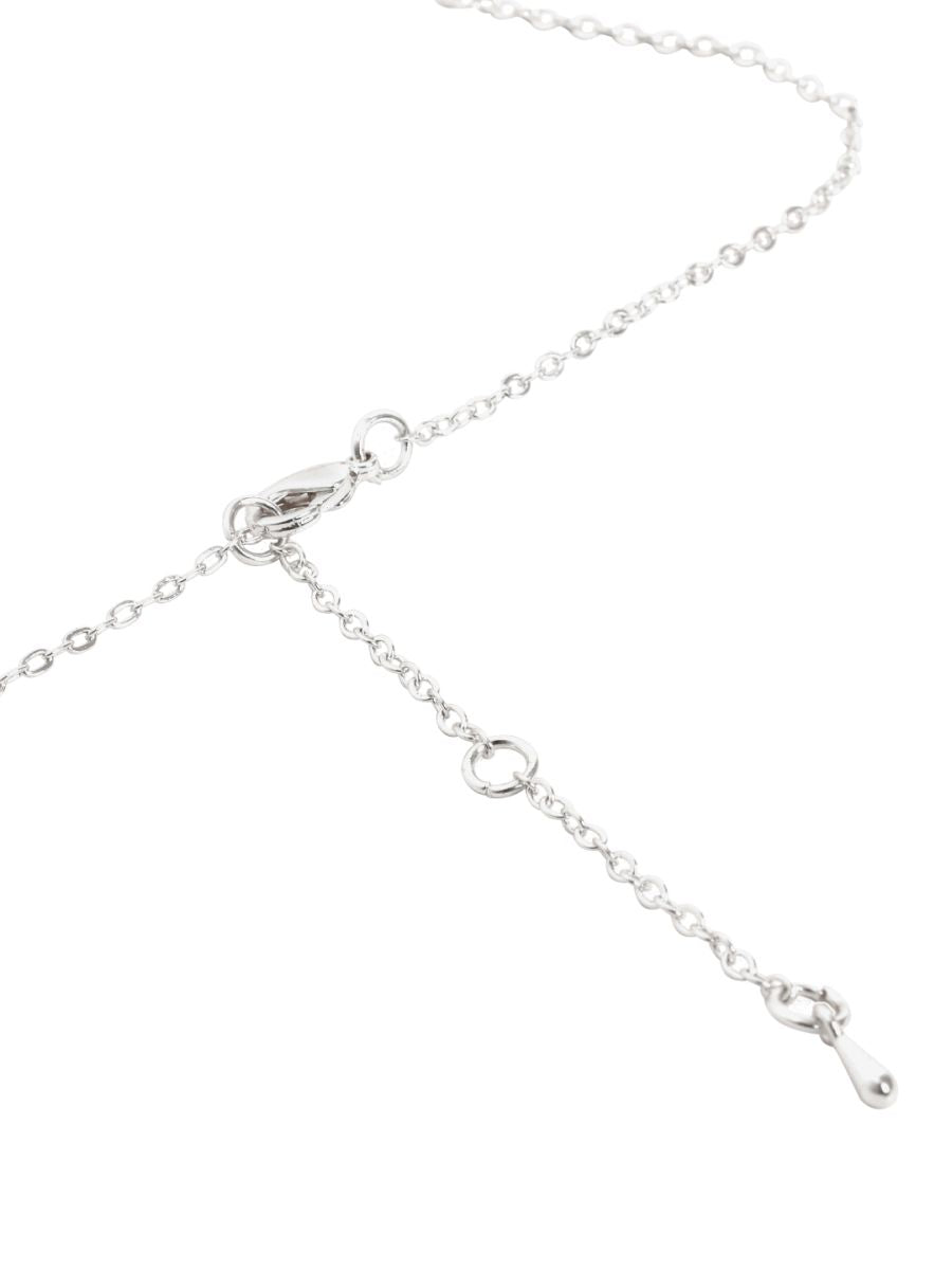 Copper Flower Kundan CZ Gold Link Pendant Chain Necklace Bulk