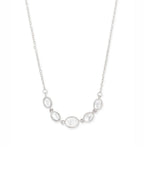Copper Oval Kundan CZ Gold Link Pendant Chain Necklace Bulk