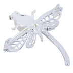 Butterfly Ad CZ Crystal Pearl Silver Brooch Badge Pin Needle Bulk
