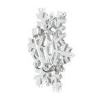 Star Flower CZ Rhodium Brass Brooch Badge Pin Needle Bulk