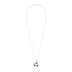 Enamel CZ Flower Black CZ Pearl Necklace Pendant Chain Bulk
