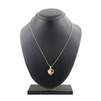 Heart CZ 18K Gold American Diamond Pearl Necklace Pendant Chain Bulk
