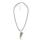Punk Lion Dragon Bronze Finish Stainless Steel Pendant Chain Necklace