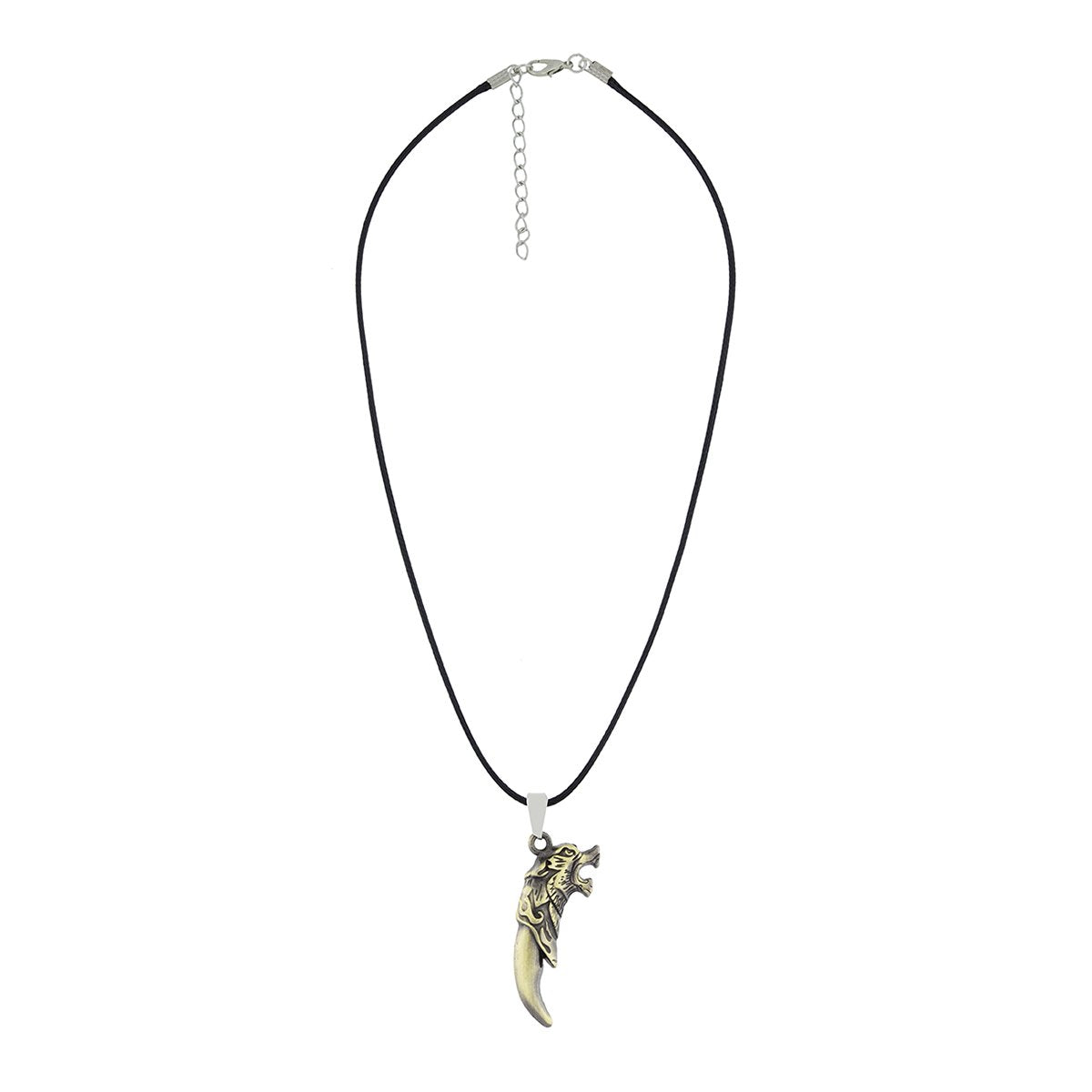 Punk Lion Dragon Bronze Finish Stainless Steel Pendant Chain Necklace