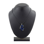 Punk Biker Dragon Snake Blue Stainless Steel Pendant Necklace Chain