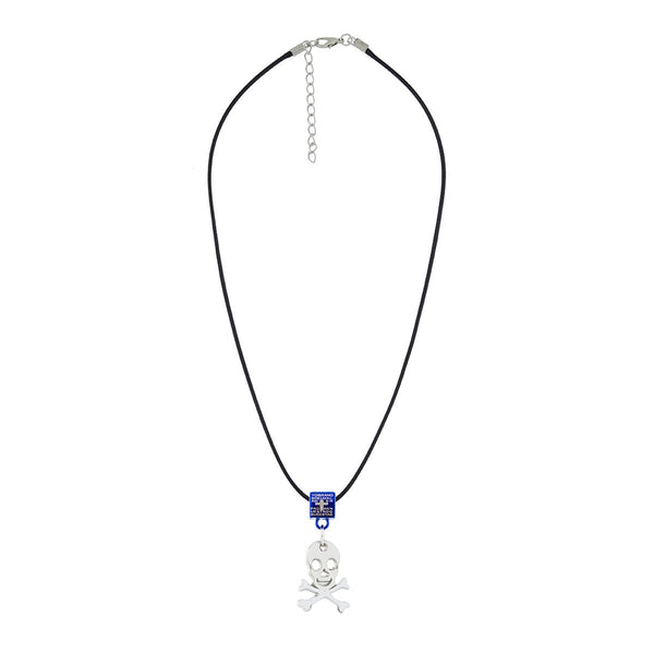 Biker Punk Skull Blue Silver Stainless Steel Pendant Necklace Chain Secondary image