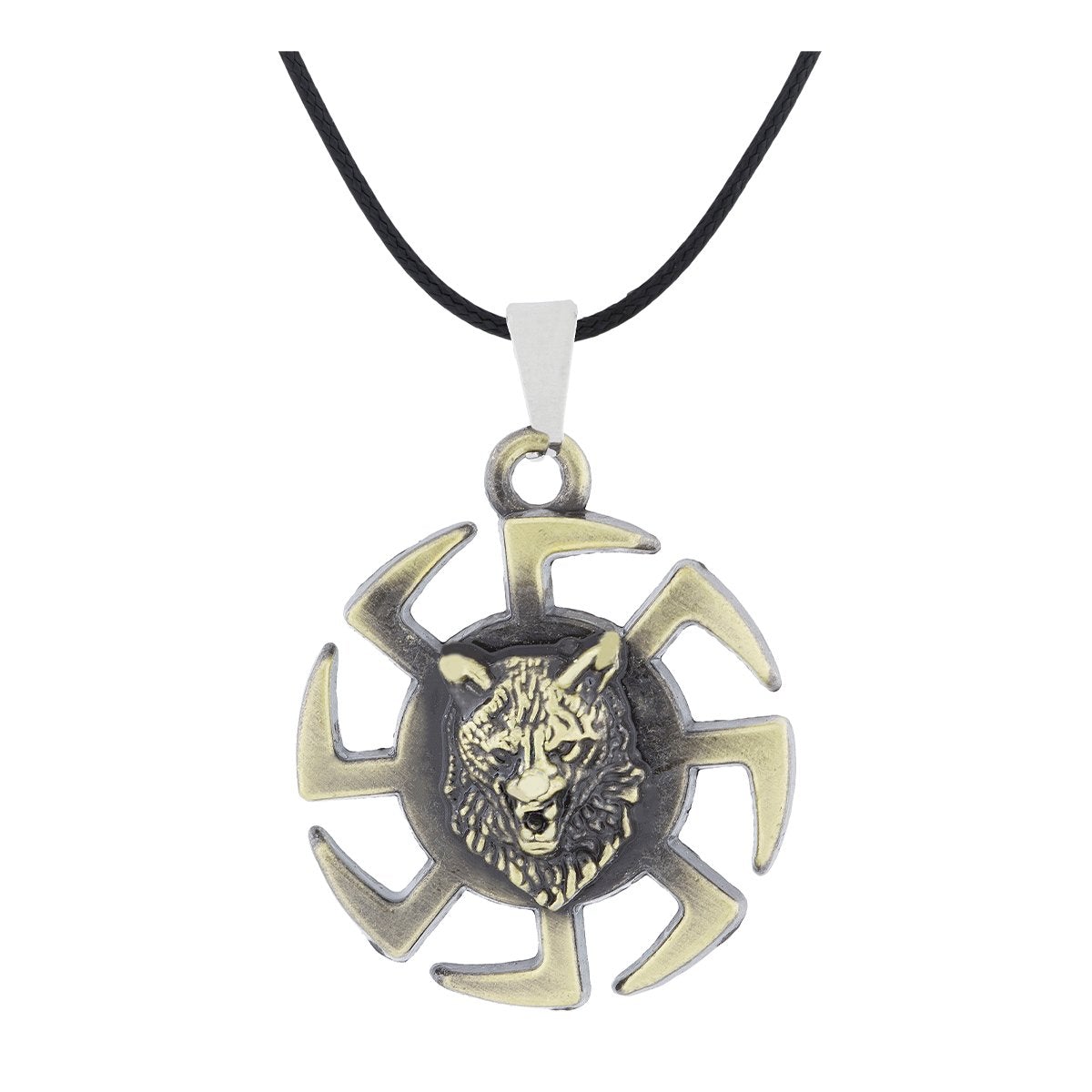 Punk Lion Dragon Brass Stainless Steel Pendant Necklace Chain Bulk Main image