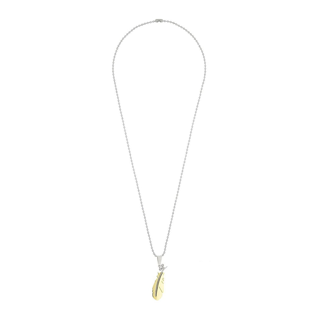 Leaf 18K Gold Silver Stainless Steel Pendant Chain Necklace Women Bulk