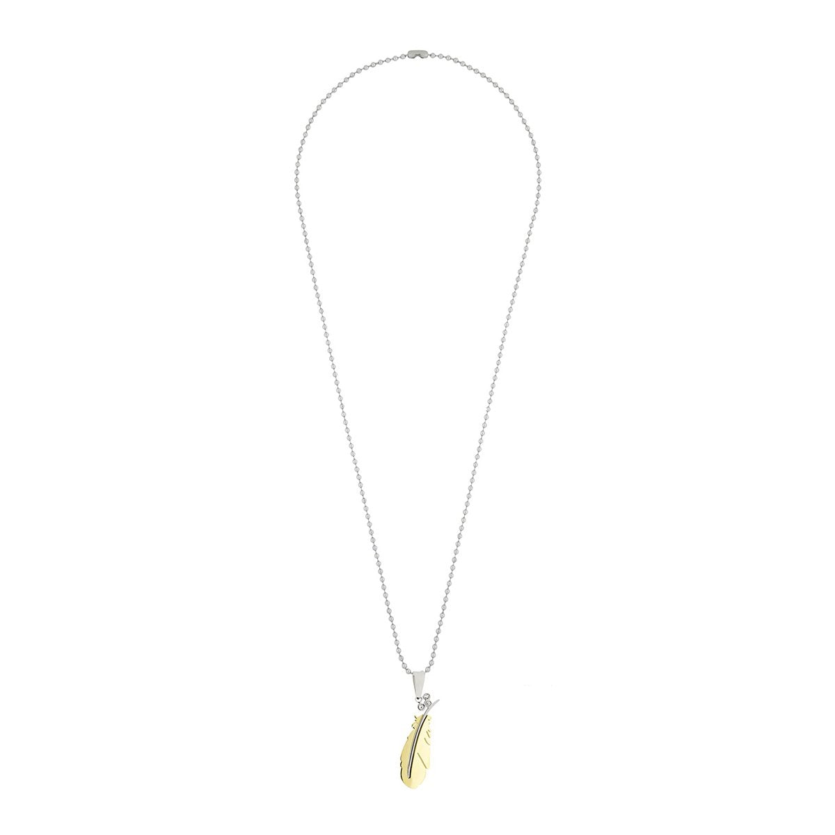 Leaf 18K Gold Silver Stainless Steel Pendant Chain Necklace Women Bulk