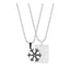 Love Wheel Black Silver Stainless Steel Couple Pendant Chain Bulk