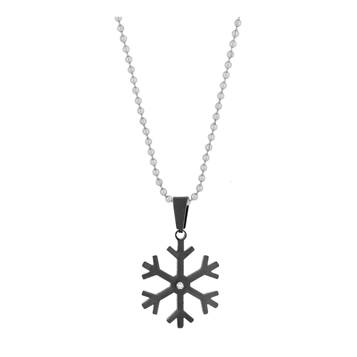Love Wheel Black Silver Stainless Steel Couple Pendant Chain Bulk