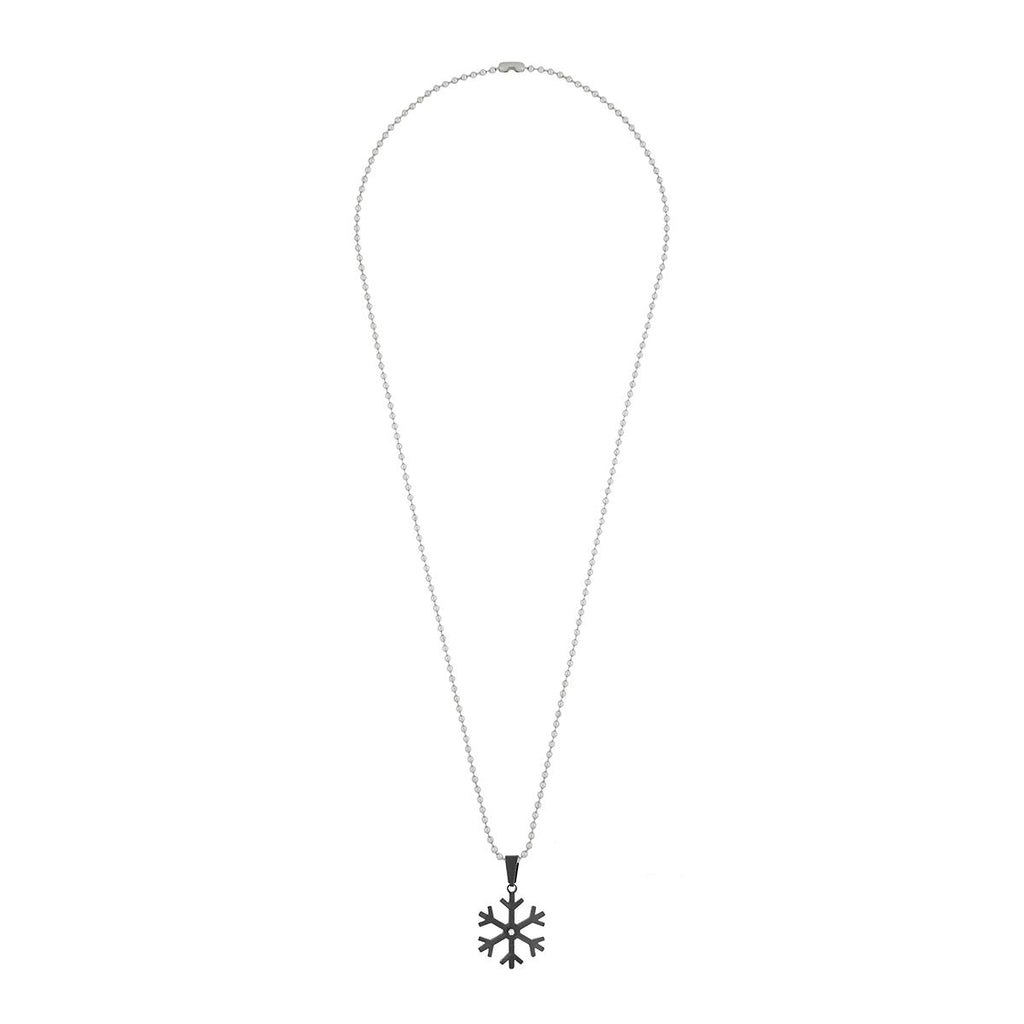 Love Wheel Black Silver Stainless Steel Couple Pendant Chain Bulk