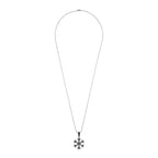 Love Wheel Black Silver Stainless Steel Couple Pendant Chain Bulk