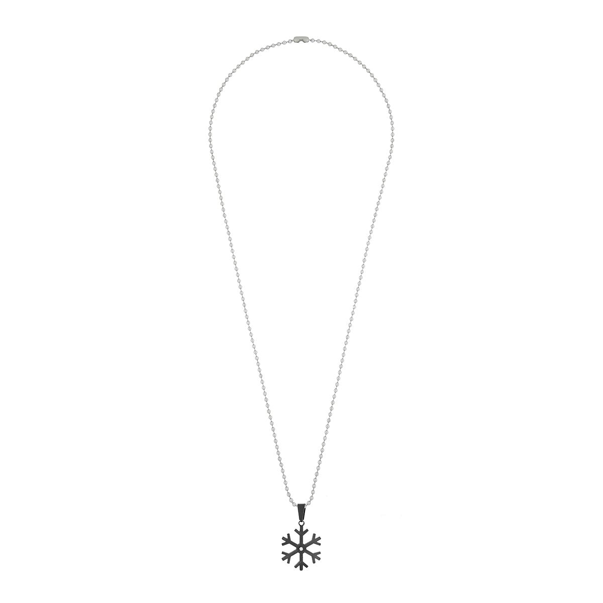Love Wheel Black Silver Stainless Steel Couple Pendant Chain Bulk