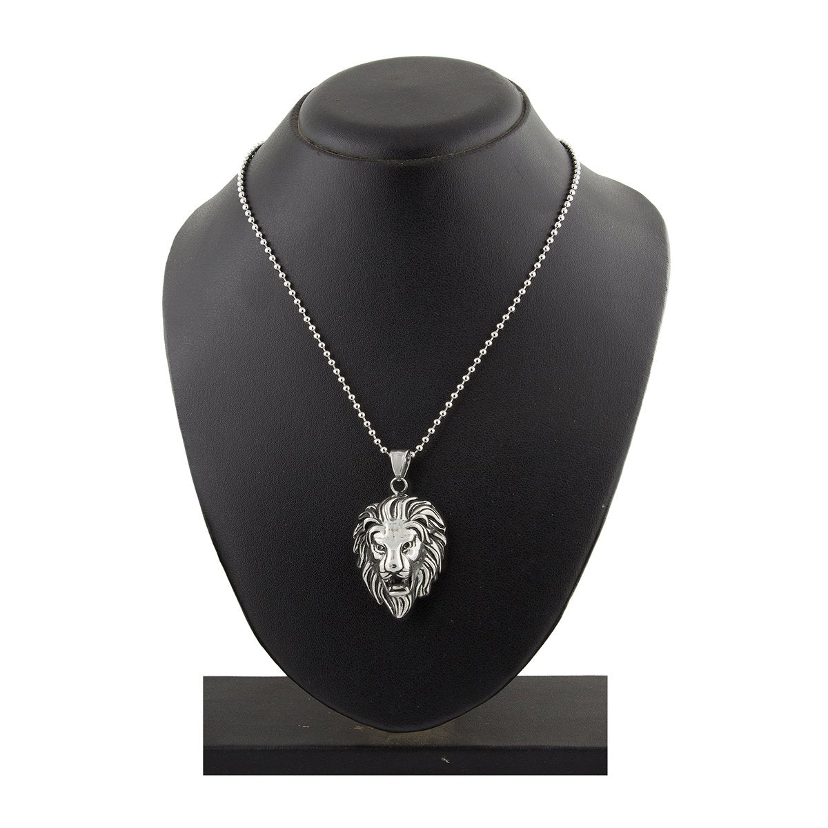 Lion Dragon Silver Stainless Steel Gift Pendant Chain Necklace Bulk