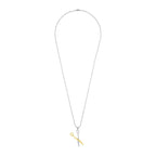 Comb Scissor Love Gold Silver Stainless Steel Couple Pendant Chain For Men