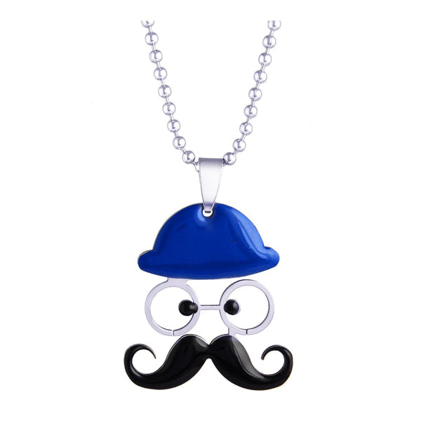 Cartoon Mooch Stainless Steel Blue Black Silver Pendant Chain Bulk Main image