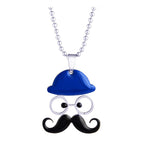 Cartoon Mooch Stainless Steel Blue Black Silver Pendant Chain Bulk