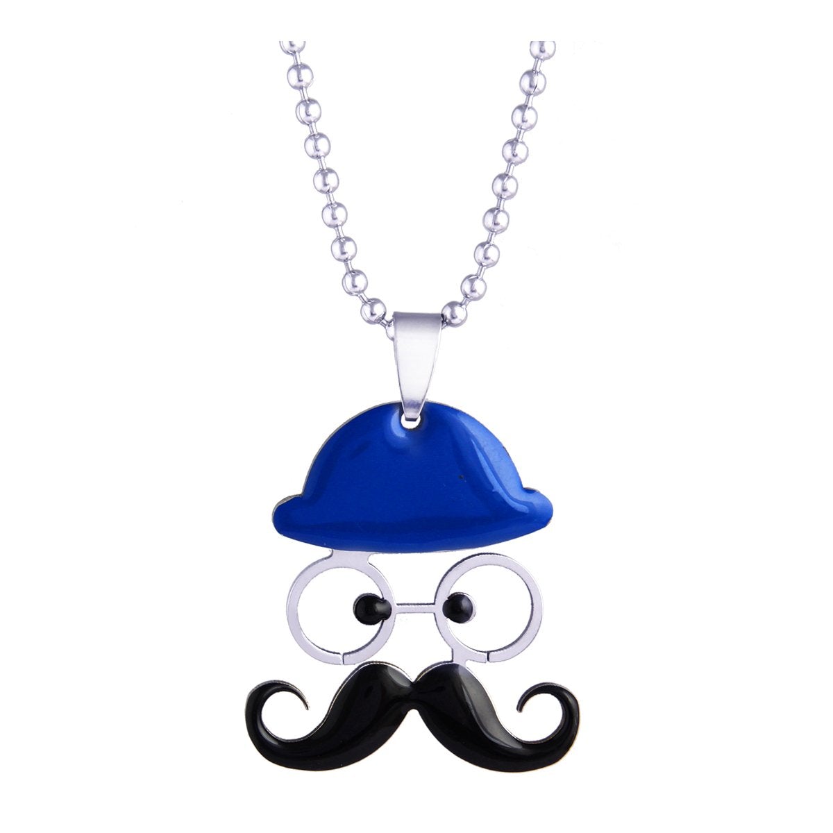 Cartoon Mooch Stainless Steel Blue Black Silver Pendant Chain Bulk Main image