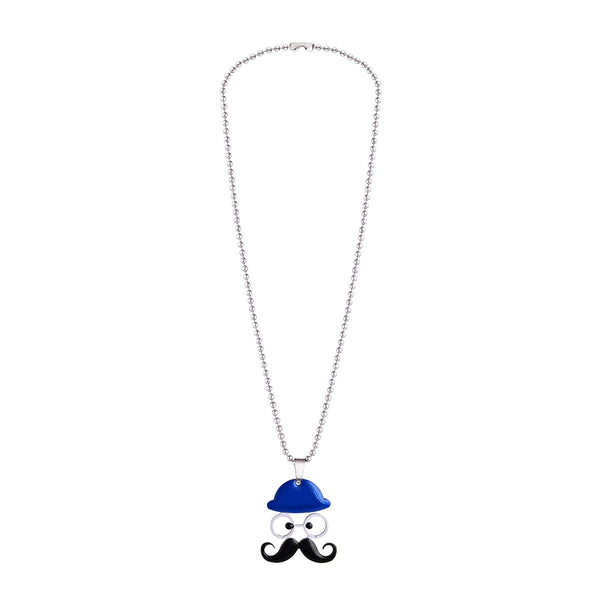 Cartoon Mooch Stainless Steel Blue Black Silver Pendant Chain Bulk Secondary image