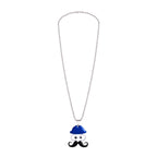 Cartoon Mooch Stainless Steel Blue Black Silver Pendant Chain Bulk