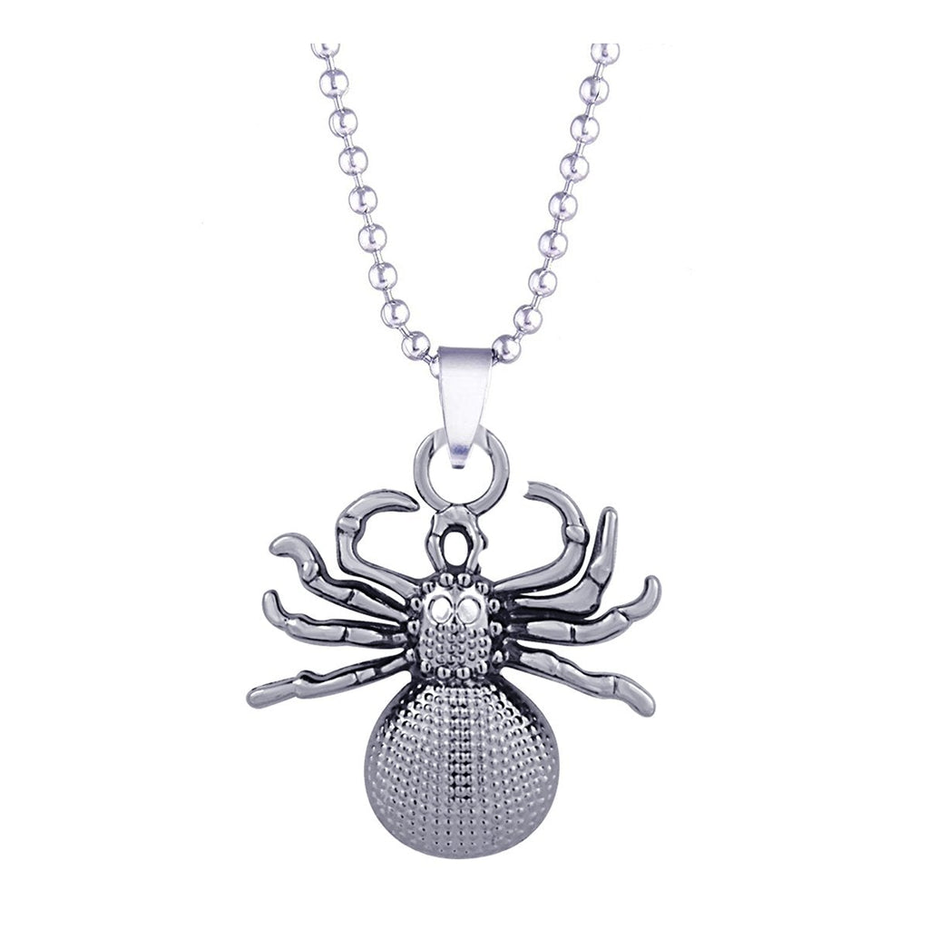 Glossy Doted Black Rhodium Plated Stainless Steel Pendant Chain Bulk