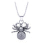 Glossy Doted Black Rhodium Plated Stainless Steel Pendant Chain Bulk