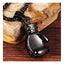 Glossy Boxing Glove Black Silver Stainless Steel Pendant Chain Bulk