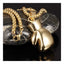 Glossy Boxing Glove 18K Gold 316L Stainless Steel Pendant Chain Bulk