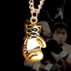 Glossy Boxing Glove 18K Gold 316L Stainless Steel Pendant Chain Bulk