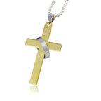 Bible Cross Jesus Christian Prayer Stainless Steel Pendant Chain Bulk
