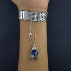 Cool Sea Blue Shades Silver Brass Watch Charm For Women Bulk