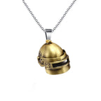 Vintage Helmet Souvenier Bronze Stainless Steel Pendant Chain Bulk