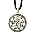 Vintage Swastik Talisman Bronze Pendant Necklace Chain Bulk