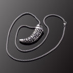 Wolf Tooth Replica Silver Stainless Steel Pendant Chain Bulk