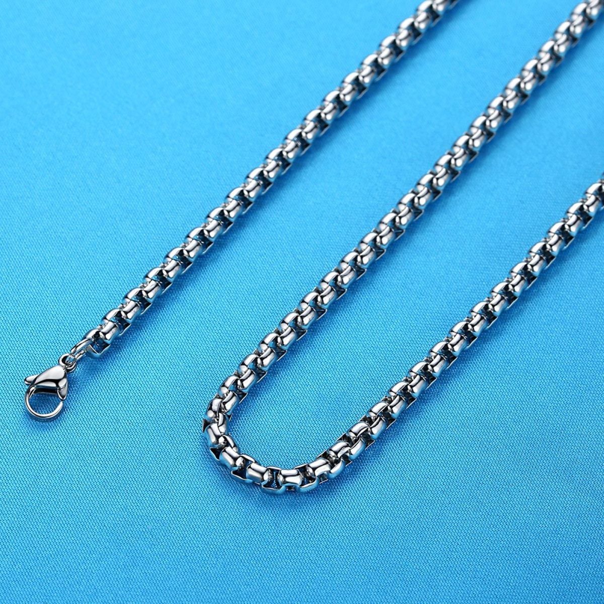 Viking Celtic Knot Wolf Thor Hammer Vintage Stainless Steel Pendant Chain
