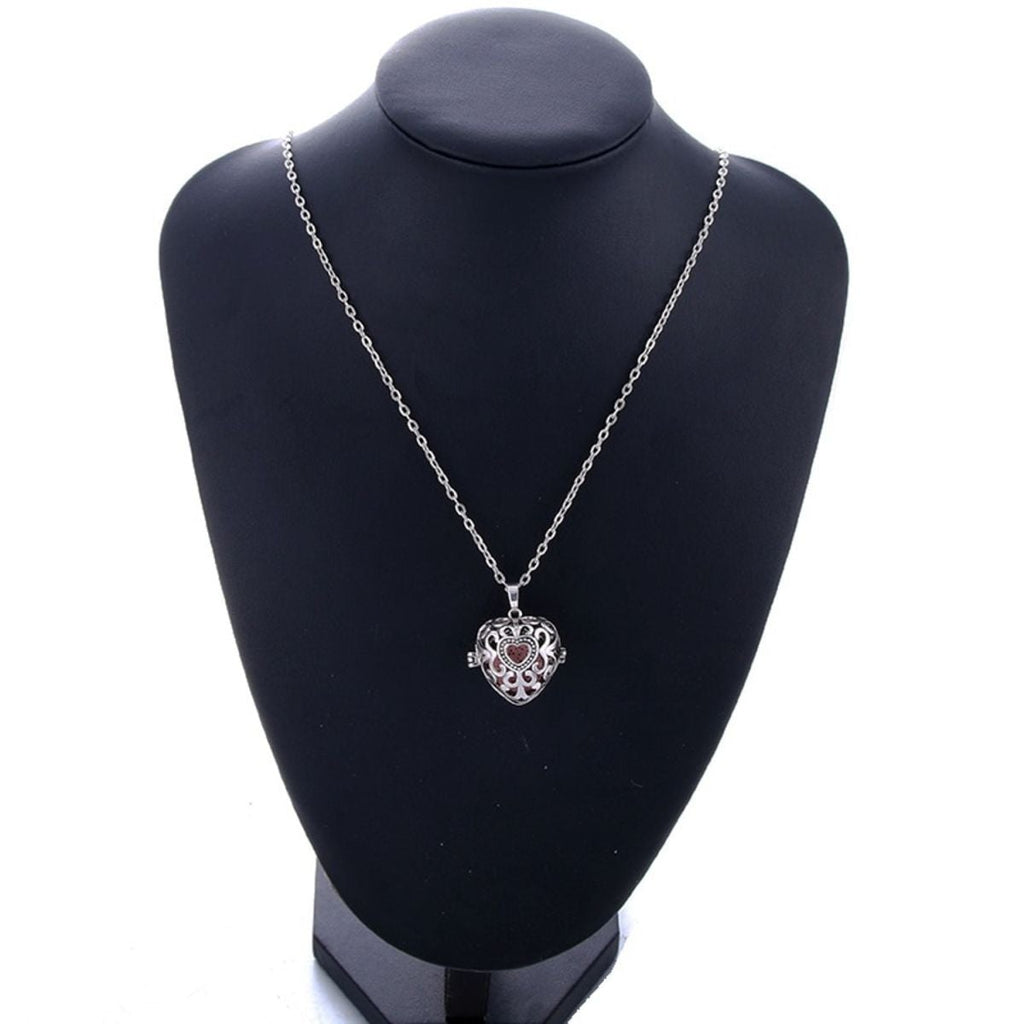 Heart Love Aromatherapy Perfume Diffuser Openable Pendant Chain Bulk