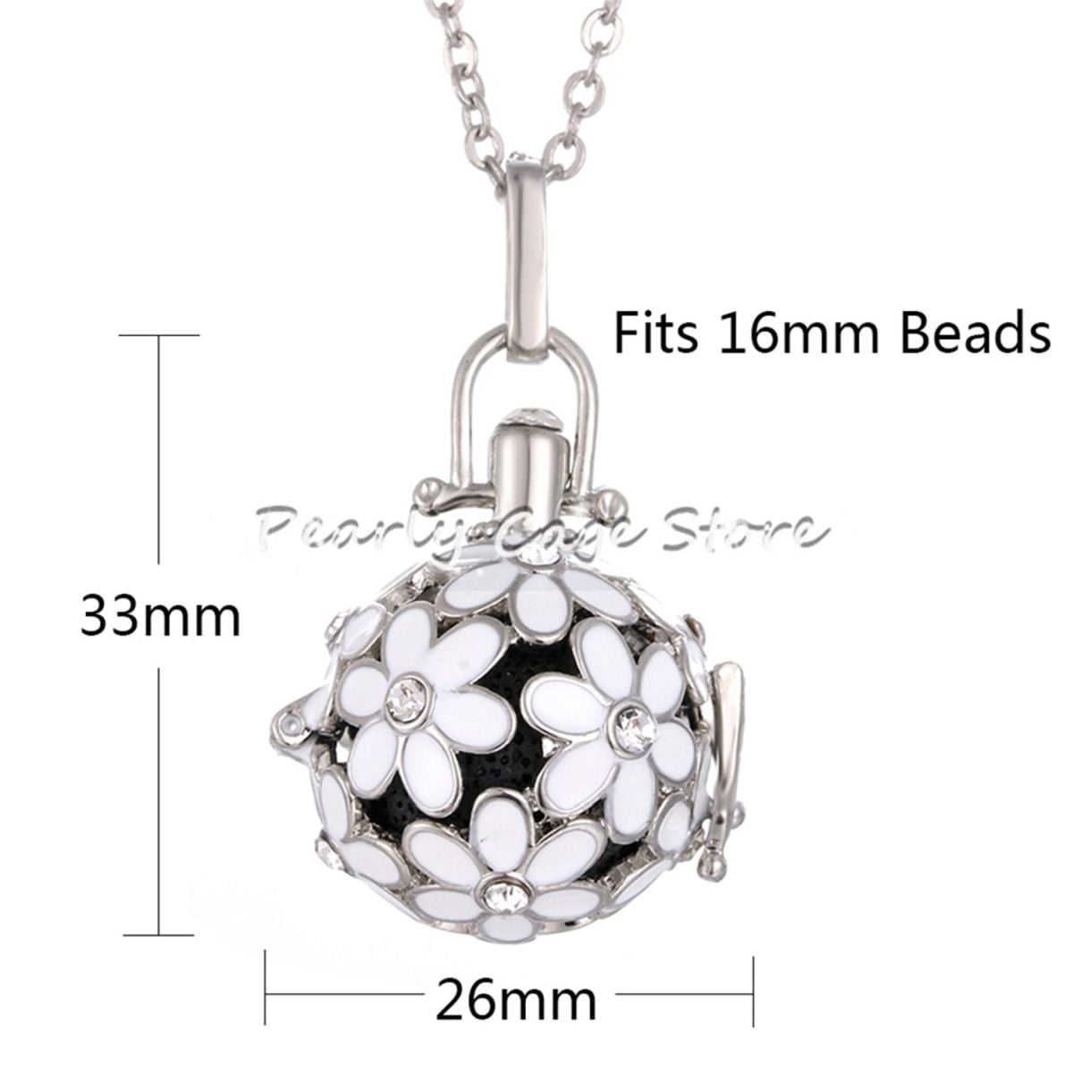 Aromatherapy Oil Perfume Diffuser Openable Cage Pendant Chain Bulk