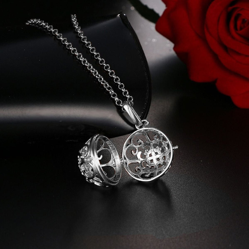 Colorful Aromatherapy Oil Perfume Diffuser Hollow Cage Pendant Chain