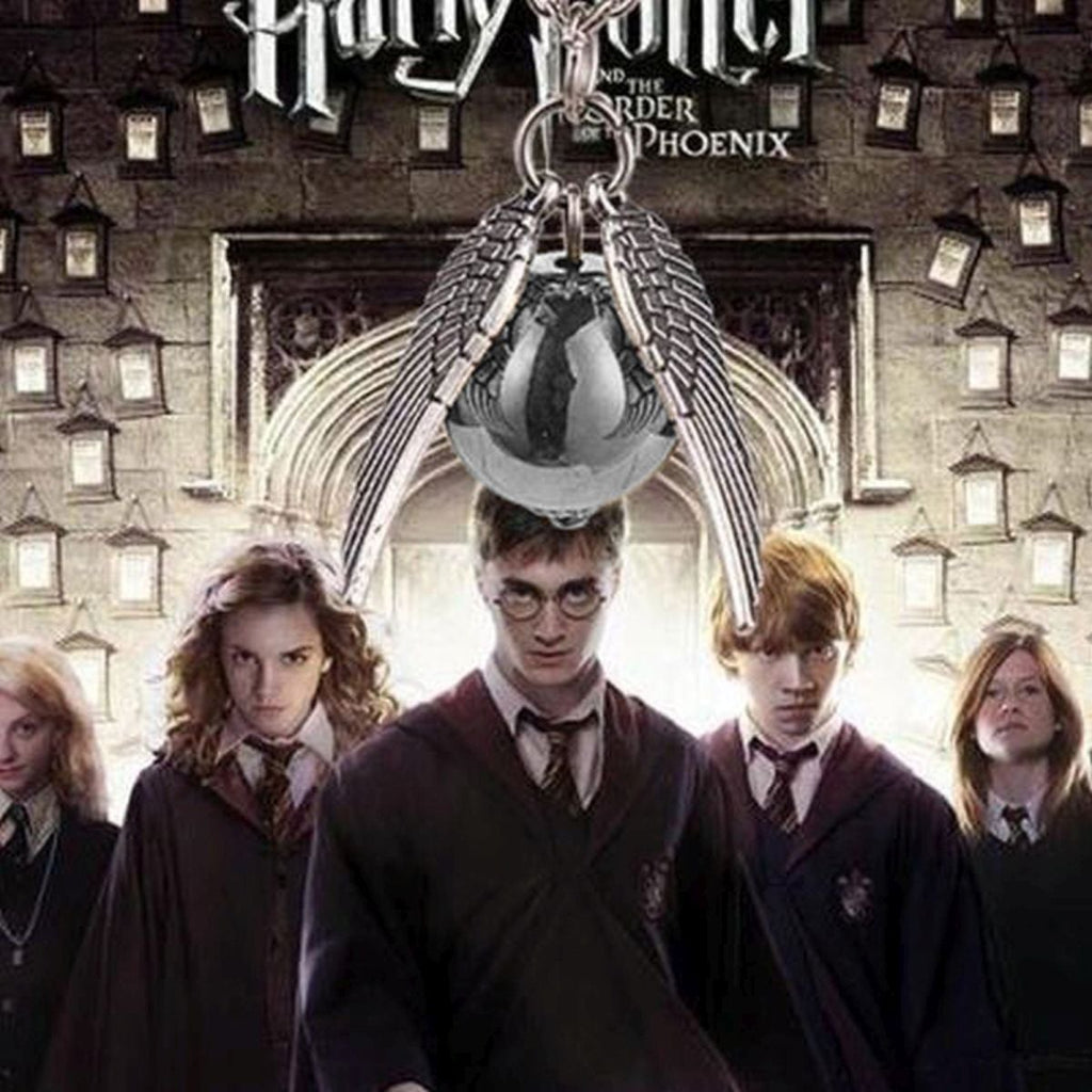 Harry Potter Hogwarts Wings Burglar Angel Snitch Stainless Steel Pendant Chain