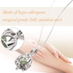 Lotus Flower Aromatherapy Oil Perfume Diffuser Openable Pendant Chain