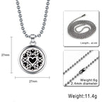 Love Heart Aroma Therapy Perfume Diffuser 8 Refill Pad Pendant Chain