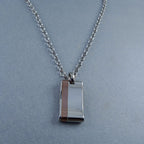 Heavy Antique Silver Stainless Steel Necklace Pendant Chain Bulk
